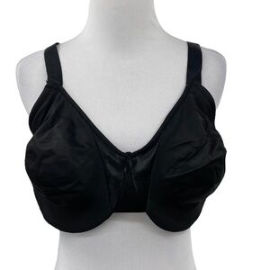 Olga Bra Womens 40DD‎ Black Cushioned Comfort Underwire Full Coverage